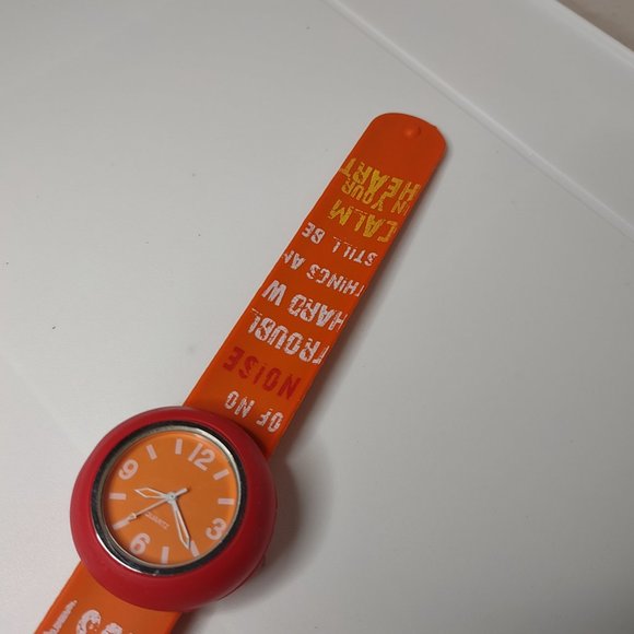 Orange Slap Band Watch - Picture 3 of 11